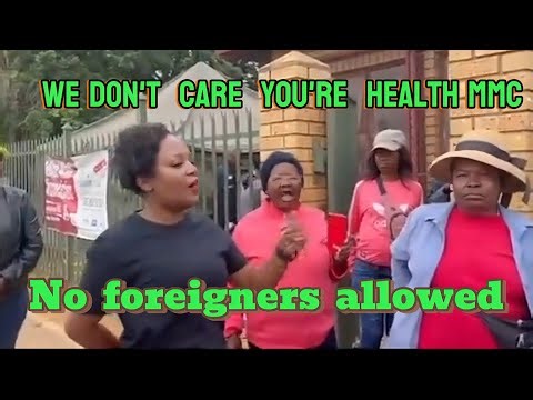 Mamelodi gogos come for MMC of health for wanting to take Illegal foreigners in the clinc