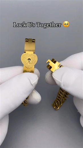 Heart Lock & Key Matching Bracelets for Couples. #couple #couplelove #gift #bracelet