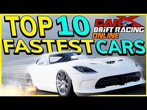 Top 10 FASTEST Cars in CarX Drift Racing Online ( please hit that like button as well and leave your feedback on the comments