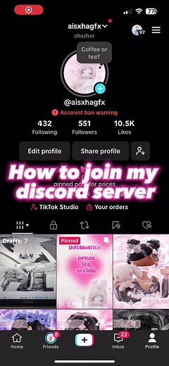 Join My Discord Server for GFX Commissions and Giveaways!