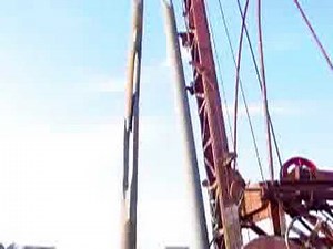 Driving 7" casing- cable tool drilling