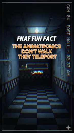 You never see them walk for a reason. FNAF hides its horror in the cameras. 👁️ #fnaf #fnaffacts #fnaflore