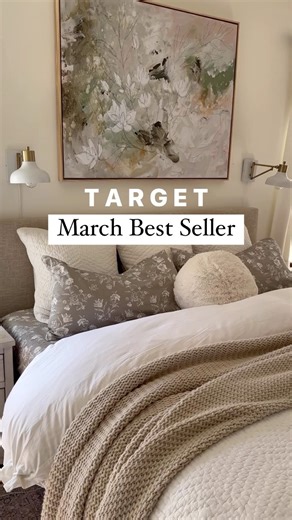 Comment SHOP for link to the patterned sheets and for the rest of the bedroom items too. I have loved having a change up with these patterned sheets! Remember with a neutral bed base (white quilt and shams) it’s easy and budget friendly to add splashes of pattern or colors as seasons change. Have you tried these yet? Wishing you a blessed Good Friday, friend✝️ #sheets #target #targetshopping #cozybedroom #bedding #bedroominspo | She Gave It A Go