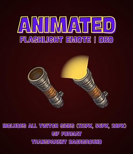 Animated DBD Flashlight Emote: Glowing Twitch Stream (GIF) - Etsy