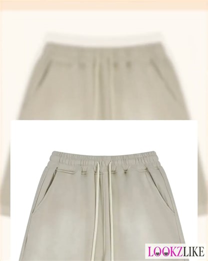 Men's Raw Edge Drawstring Casual Shorts