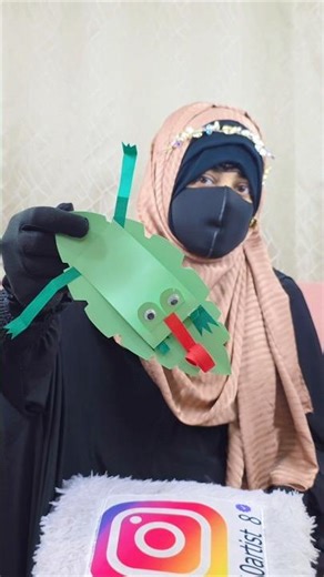 Paper frog craft idea for kids/ Paper Frog Making at home #ytshorts #craft #support #shorts #viral