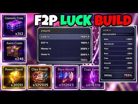 *NEW* | How to set up a 🍀MAX LUCK🍀 BUILD as FREE-TO-PLAY (F2P) in Sailor Piece | FULL GUIDE
