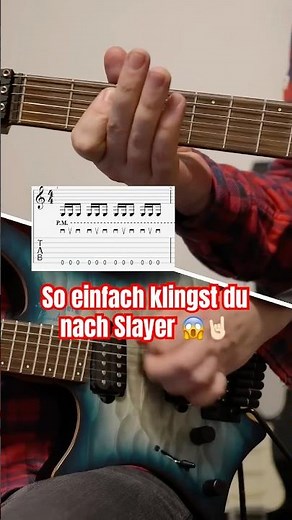 Heavy Metal Sound wie Slayer: Die geheime Rhythmus-Formel für brutale Riffs 🤘🏻#metal #gitarre
