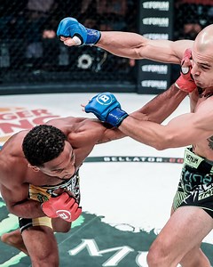 Dropped him in 𝟴 𝗦𝗘𝗖𝗢𝗡𝗗𝗦 👊💣 Flashback to this epic knockout by AJ McKee. Will McKee stop Patricky Pitbull on his way to the #BellatorLWGP semifinals? 🤔 #BellatorXRizin | Sat, July 29 | Showtime Sports | Bellator MMA