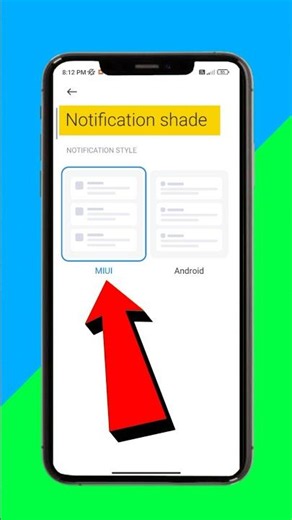 Notification shade kaise change kare || MIUI notification shade || #notification #shade #shorts