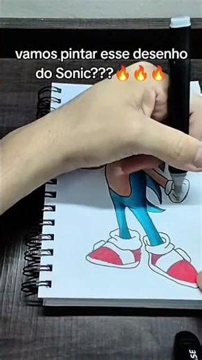Let's color this Sonic drawing!