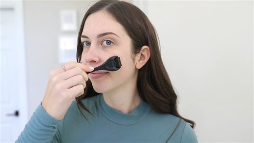 Watch Derma Roller 540 Stainless Steel Black Microneedling Roller on Amazon Live