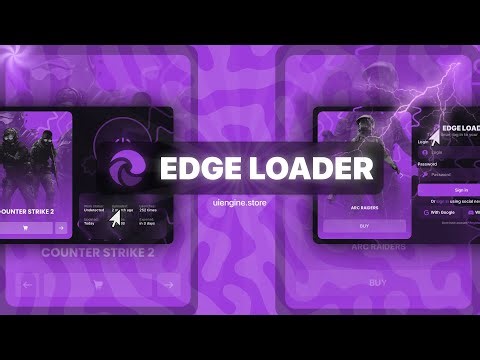 🟣 EDGE LOADER — Premium ImGui Menu UI ⚡ Clean C++ Interface