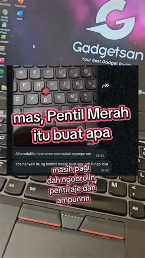 Gadgetsan || Your Best Gadget Buddy on Instagram: "Pagi pagi dah bahas pentil merah Hadeeehhhh wahai netizen yg budiman itu trackpoint dan trackpad ya tujuannya sama tapi bentuknya beda #tsahh #thinkpad #laptopsecond #laptopbekas #laptopmahasiswa"