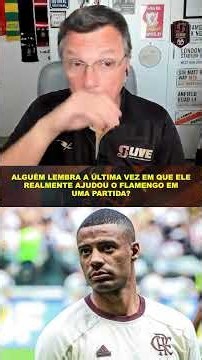 ALGUÉM LEMBRA A ÚLTIMA VEZ EM QUE ELE REALMENTE AJUDOU O FLAMENGO EM UMA PARTIDA
