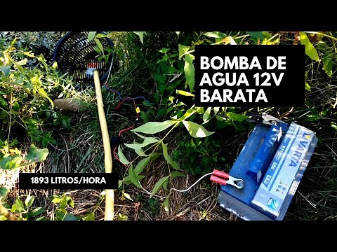 Bomba de agua de 12v - Riego en el huerto con batería