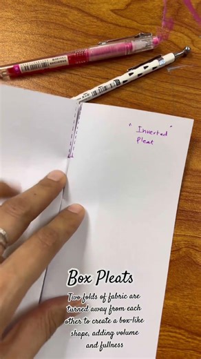 Box Pleats #patternmaking #learnsomethingnew #fashiondesign #learnwithme #designdetails