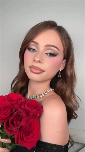 sophie grace on Instagram: "Valentine’s makeup 🌹 she’s readyy !!! #makeup #valentines #valentinesday #explorepage"