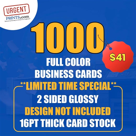 1000 Full Color Business Cards W/ Your Artwork Ready to Print - 2 Sided Glossy - Etsy