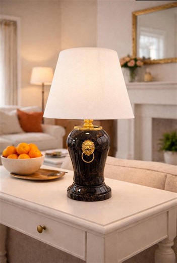 Modern Table Lamp, Ceramic Bedside Lamp, Luxury Home Decor Lighting, Minimal Desk Lamp, Living Room Lamp, Elegant Accent Lamp, Housewarming - Etsy