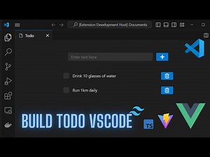 Build a TODO VSCode extension using Vue.js 3