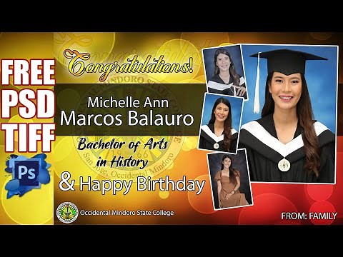 GRADUATION TARPAULIN I HOW TO CREATE A GRADUATION TARP USING PHOTOSHOP