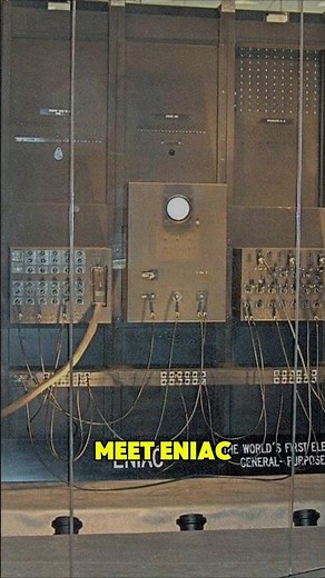 💻 The First Computer: ENIAC (1945) – Birth of the Digital Age 🚀 #firstcomputer #eniac #shortsvideo