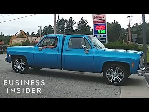 Double-Faced Car Is Made Of Two Chevy Trucks