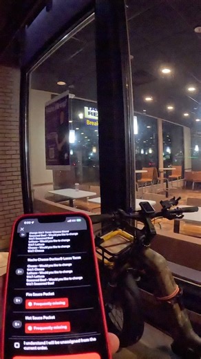 DoorDash ￼￼unassigned order glitching #pov #doordash #food delivery #ebike