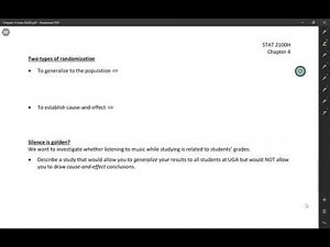 STAT 2100H: Two types of randomization