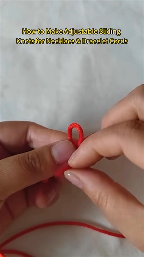 How to Make Adjustable Sliding Knots for Necklace & Bracelet Cords #diy #handmade #braidedcord #strings #bracelet #handmadejewelry | BTYH DIY Jewelry Parts