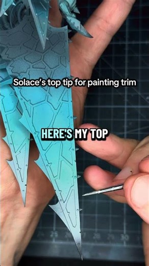 My top tip for painting trim #miniaturepainter #miniaturepainting #warhammer #warhammerpainting