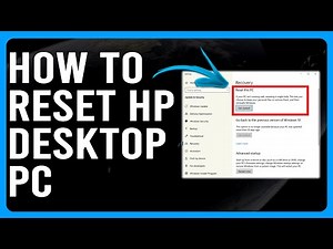 How To Reset HP Desktop PC (How To Factory Reset HP Desktop PC)