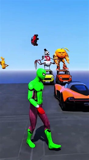 Spider-Man vs Water 😂 GTA 5 Ragdoll Epic Fails | Must Watch #shorts