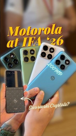 Hands-On with Motorola’s New Edge 70 Plus, Watch Ultra & Swarovski Razr #shorts #tech