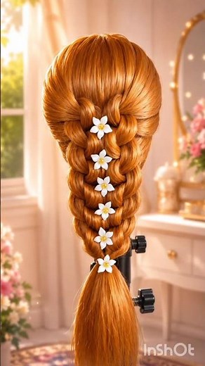 Elegant Bride Hairstyle 💖 | Easy & Beautiful Bridal Hairstyle #trending #hairstyle #ytshorts #