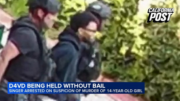 New video shows singer D4vd's arrest in connection with teen's murder