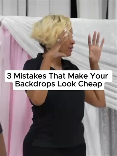 If your backdrops look basic or cheap, it’s usually not your creativity. It’s the small technical mistakes happening behind the scenes. Here are 3 things that instantly make backdrops look cheap: 1️⃣ Weak draping framework If your pipe and drape system isn’t stable, your fabric will sag, heights will look uneven, and the entire design will feel off. 2️⃣ Using the same fabric everywhere Premium backdrops use multiple blends to create texture and depth. When everything is the same fabric, the desi