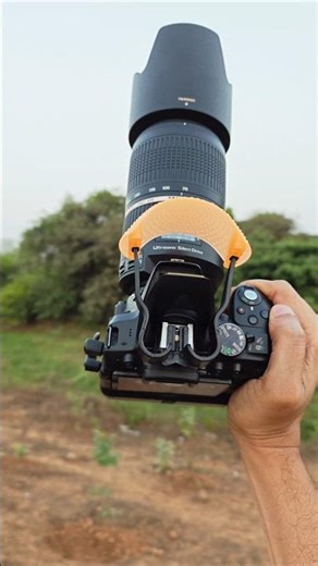 Flash diffuser on Zoom lens 🔥📸 Dslr Camera with Battery grip #shorts