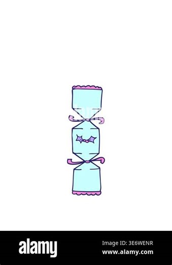 stretching up animation of christmas cracker Stock Video Footage - Alamy