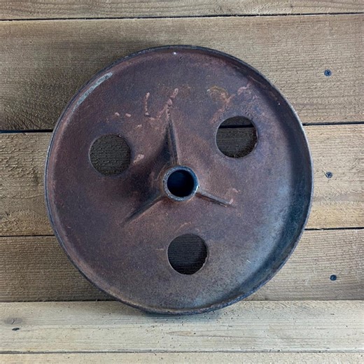 Vintage Cast Iron Metal Planter Seeder Wheel 13” | Antique Industrial Steampunk Décor - Etsy