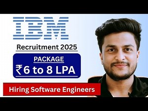How to Get Into IBM as a Software Engineer | Freshers Job Opportunity