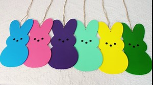 Easter Bunny Wooden Sign, Easter Wall Decor Easter Door Sign, Happy Easter Wooden Hanging Sign with Jute Rope, Easter Freestanding Big Rabbit for Easter Spring Home Outdoor Decor(Blue)