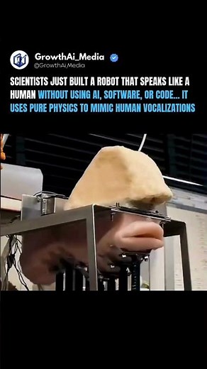 🚨 This Robotic Mouth Speaks Like a Human Using Physics – No AI, No Code, No Software