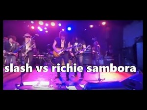 Slash VS Richie Sambora guitar solo La Grange Live at The Roxy 2015