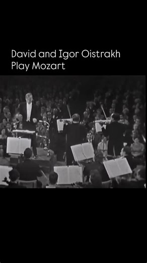 Mozart - Cadenza from the first movement of Sinfonia Concertante K 364 David and Igor Oistrakh, violins Yehudi Menuhin conducting the Moscow Philharmonic Orchestra #mozart | History of Music