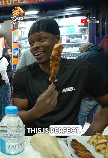 Our FIRST time trying Greek cuisine in Athens with TASTE OF EUROPE👀🤯 What should we try next?🤔 We’re travelling across Europe with @turkishairlines to to try local cuisines with help from some European basketball stars😤 Full video on YouTube! #basketball #hoops #food #greek #athens
