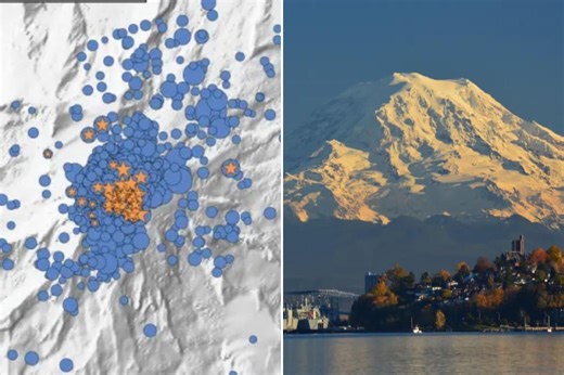 Hundreds of earthquakes detected at Washington’s Mt. Rainier