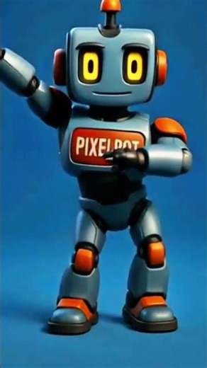 PixeelBot Animation #1#pixelbot #robotdance #dancingrobot #robotanimation #funnyrobot