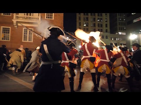 2020 Boston Massacre Reenactment 250th Anniversary American Revolutionary War